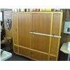 Image 1 : LARGE MAHOGANY LOCKABLE GUN CABINET (KEY IN OFFICE) - APPROX. 6' x 6'
