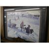 Image 1 : FRAMED PRINT OF THE 'SLEDDING PARTY' BY ROBERT DUNCAN