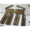 Image 1 : 4 WOODEN MOLDING PLANES & 2 CASES OF WOODEN MOLDING PLANE BLADES