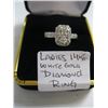 Image 1 : LADIES 14kt WHITE GOLD DIAMOND RING