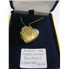Image 1 : LADIES 10kt HEART LOCKET NECKLACE W/17" LONG CHAIN