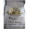 Image 1 : MENS 10kt RING W/1 DIAMOND