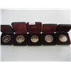 Image 1 : 5 CASED CDN $1 COINS - 1-1988, 2-1982, 2-1985 - 50% SILVER