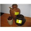 Image 1 : SMALL CROCKERY JUG, A CROCKERY POT & HANDLED CROCKERY JUG