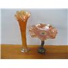 Image 1 : 2 PIECES OF CARNIVAL GLASS