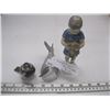 Image 1 : 3 - DANISH PORCELAIN FIGURINES - BOY & PUPPY & 2 BIRDS