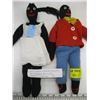 Image 1 : 2 BLACK DOLLS, KNITTED MRS. PACHARA FERNIE, BC (APPROX. 75 YEARS AGO)