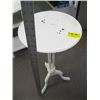 Image 1 : SMALL PAINTED WHITE 3-LEGGED ROUND TABLE