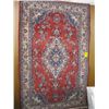 Image 1 : HAND-KNOTTED 4'5" X 6'9" AREA RUG (SOME DAMAGE)