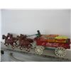 Image 1 : CAST IRON HORSE & CART, COCA COLA FIGURINE