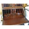 Image 2 : DROP FRONT SECRETARIAT W/BALL & CLAW FEET & GLASSED DOOR HUTCHED TOP