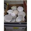 Image 1 : BOX OF ASSORTED TEA CUPS & SAUCERS