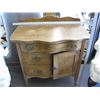 Image 1 : 3 DRAWER, 1 DOOR ANTIQUE WASH STAND ON CASTERS