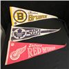 Image 1 : VINTAGE HOCKEY PENNANTS (LEAFS/ BRUINS/ RED WINGS)