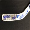 Image 2 : MULTI SIGNED VANCOUVER CANUCKS MINI STICK ( VIRTANEN, BEAGLE)