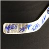 Image 2 : MULTI SIGNED VANCOUVER CANUCKS MINI STICK ( VIRTANEN, BEAGLE)