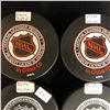 Image 2 : LOT OF 4 AUTOGRAPHED HOCKEY PUCKS