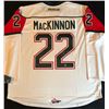 Image 1 : RARE NATHAN MACKINNON SIGNED HALIFAX MOOSEHEADS OFFICAL REEBOK JERSEY(MA COA)