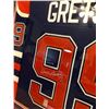 Image 2 : FRAMED WAYNE GRETZKY SIGNED EDMONTON OILERS JERSEY ( WG COA) DOUBLE CCM