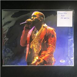 RARE KANYE WEST SIGNED 11X 14 PHOT ( PSA COA)