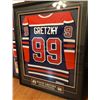 Image 1 : FRAMED WAYNE GRETZKY SIGNED EDMONTON OILERS JERSEY ( WG COA) DOUBLE CCM