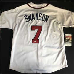 DANBY SWANSON SIGNED ATLANTA BRAVES JERSEY ( JSA COA)