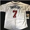 Image 1 : DANBY SWANSON SIGNED ATLANTA BRAVES JERSEY ( JSA COA)