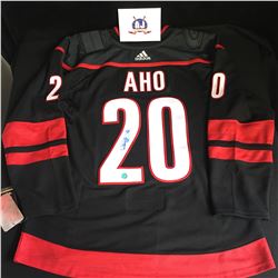 SABASTIAN AHO SIGNED OFFICIAL ADIDAS PRO CANES JERSEY ( AJ COA)