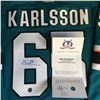 Image 2 : ERIK KARLSSON SIGNED OFFICIAL ADIDAS PRO SHARKS JERSEY ( AJ COA)