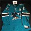 Image 3 : ERIK KARLSSON SIGNED OFFICIAL ADIDAS PRO SHARKS JERSEY ( AJ COA)