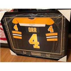 BOBBY ORR SIGNED OFFICIAL CCM BOSTON BRUINS JERSEY ( FRAMEWORTH COA)