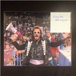 JIMMY HART SIGNED 8 X 10 WWF PHOTO
