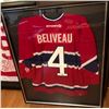 Image 1 : JEAN BELIVEAU SIGNED OFFICIAL KOHO MONTREAL JERSEY FRAMEWORTH COA