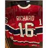 Image 1 : HENRI RICHARD  SIGNED OFFICIAL CCM  MONTREAL JERSEY FRAMEWORTH COA