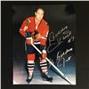 Image 1 : BOBBY HULL SIGNED 8 X 10 INSCRIBED THE GOLDEN JET