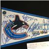 Image 2 : VANCOUVER CANCUKS MULTI  SIGNED HOCKEY PENNANT