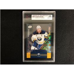 2019 TIM HORTONS JACK EICHEL CLEAR CUT PHENOM ( KSA 10) GEM MINT