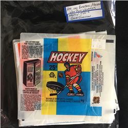 VINTAGE BASEBALL/ HOCKEY WAX PACK WRAPPERS (1980s)