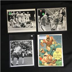 VINTAGE FOOTBALL MEMORABILIA LOT (PHOTOS/ PROGRAM)