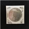 Image 1 : 1922 USA SILVER PEACE DOLLAR (DENVER MINT)