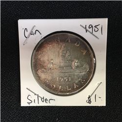 1951 CANADA SILVER DOLLAR