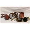 Image 1 : Ww1 Set Of Spurs, Empty Compass Carrier And Ww2 Goggles