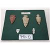 Image 1 : 5 Quality Early Colorado Arrowheads Serrated