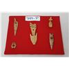 Image 1 : Early Native Bone Carved Arrow And Spear Heads