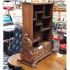 Image 2 : Asian Vintage Carved Curio Cabinet