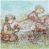 Image 2 : "Natures Caress" Limited Edition Lithograph by Edna Hibel (1917-2014), Numbered and Hand Signed with