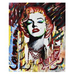 Nastya Rovenskaya- Mixed Media "Marilyn Monroe II"