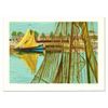 Image 1 : Laurent Marcel Salinas (1913-2010), "Sailboat" Limited Edition Serigraph, Numbered and Hand Signed w