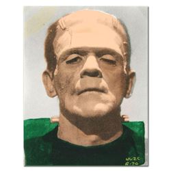 Ringo, "Frankenstein" One-of-a-Kind Hand-Pulled Silkscreen and Mixed Media Painting on Canvas, Hand 