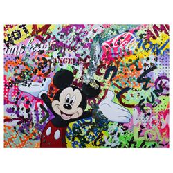 Nastya Rovenskaya- Mixed Media "Party with Mikcey"